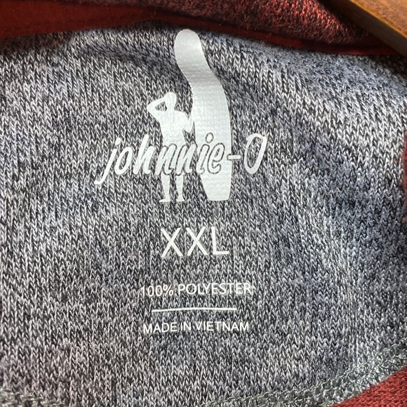 Johnnie-O Rust  red 1/4 zip pullover size Extra Extra Large - Picture 3 of 4